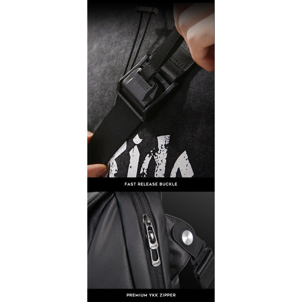 BANGE Túi Đeo Chéo Cỡ Lớn Chống Thấm Nước Thời Trang Cho Nam 13 Inch Ipad