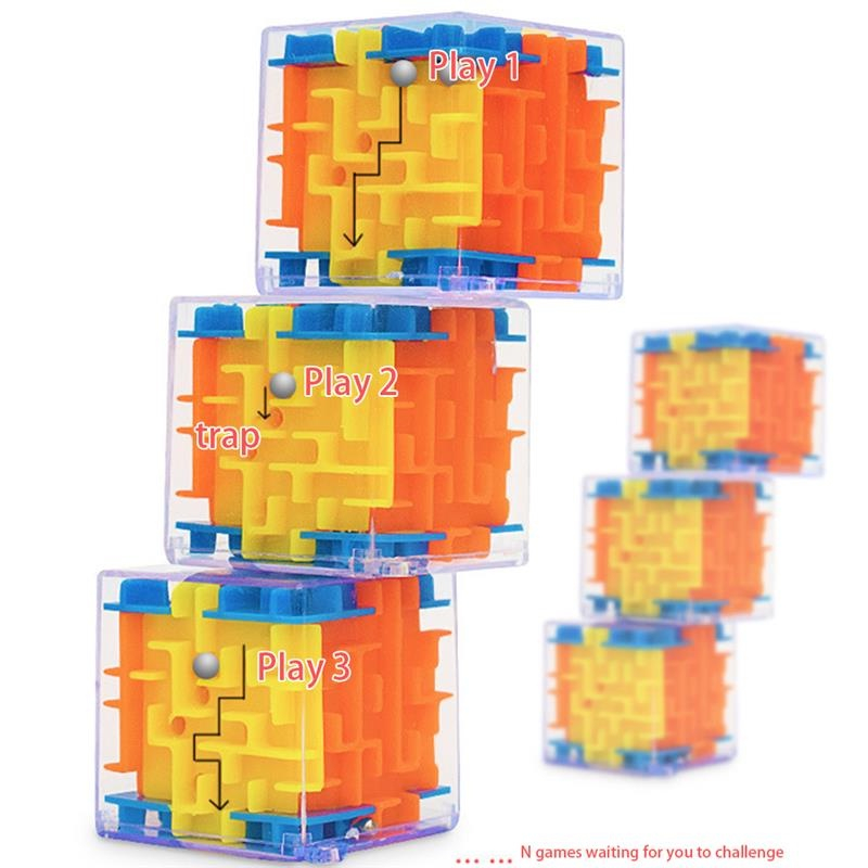 Khối Mê Cung 3D Trong Suốt Đồ Chơi Giáo Dục Cho Trẻ Em