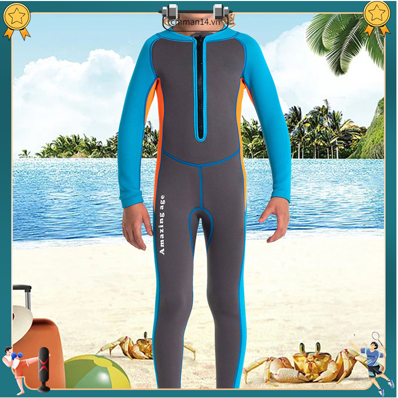 Bán hàng nóng Đồ Bơi Giữ Nhiệt Trẻ Em Dài Tay Neoprene Ấm Chống Nắng Áo Tắm Cho Bé Trai Gái Lướt Sóng