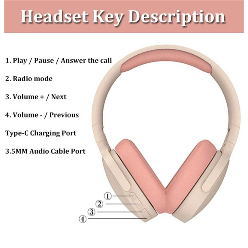 Tai Nghe Bluetooth Không Dây Âm Thanh Stereo Chống Ồn