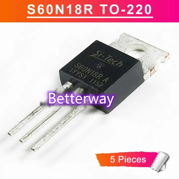 5 chiếc S60N18R TO220 S60N18RA TO-220 180A / 60V N-kênh MOSFET Transistor Mới Ban Đầu IC Mới Mới ngu