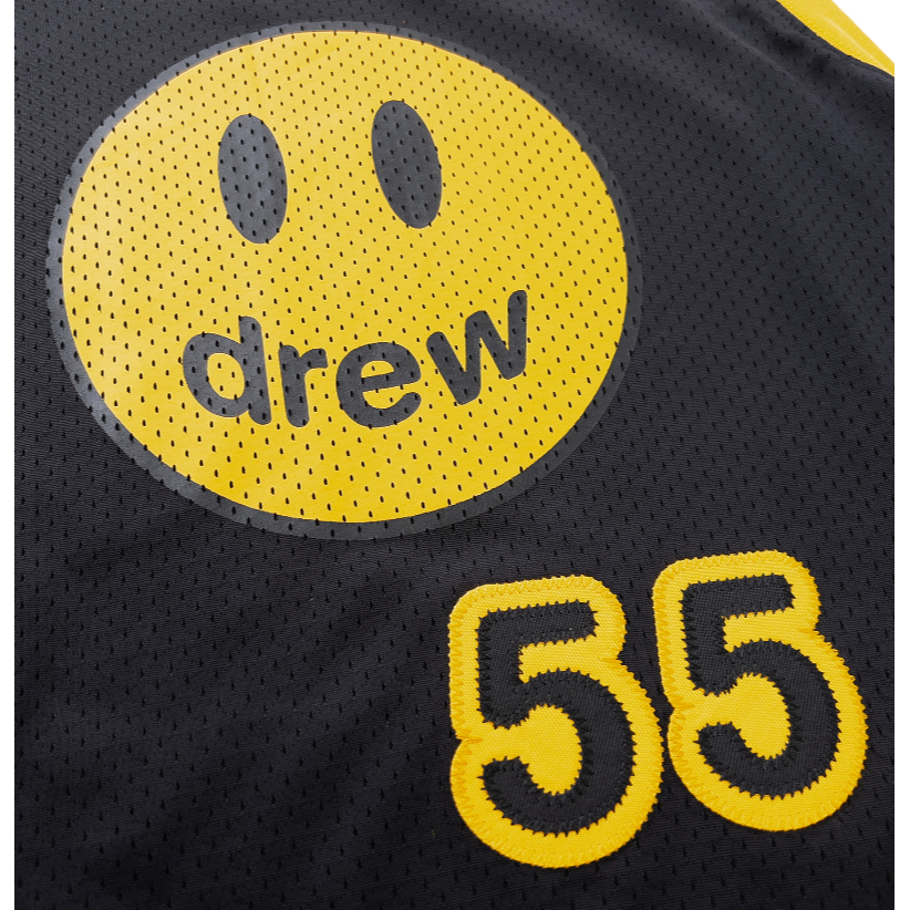 Áo Lưới Lụa Hai Lớp Không Tay Thêu Hình Mặt Cười Thời Trang