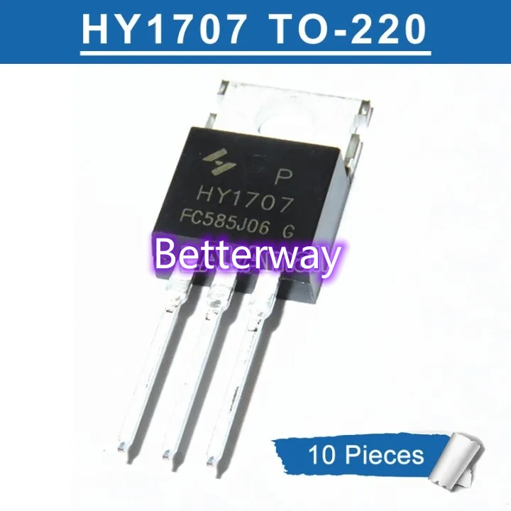 10 Chiếc Chính Hãng HY1707 TO-220 HY 1707 HY1707P TO220 70V / 80A MOSFET Transistor IC Mới Ban Đầu M