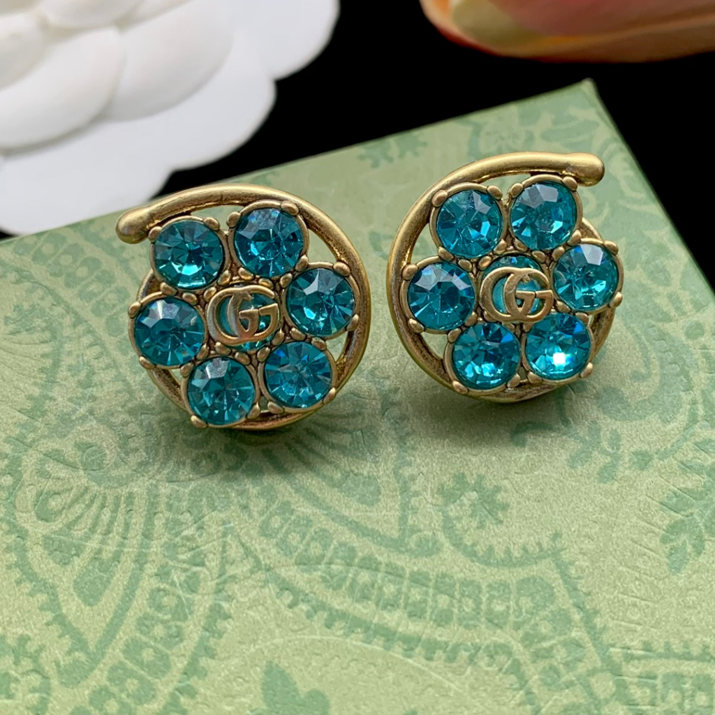 Bông Tai Mạ Bạc 925 Hình Chữ GG Thời Trang