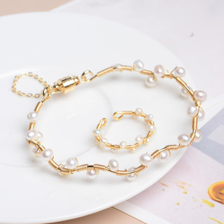 Bộ trang sức ngọc trai nước ngọc trai thời trang dành cho nữ