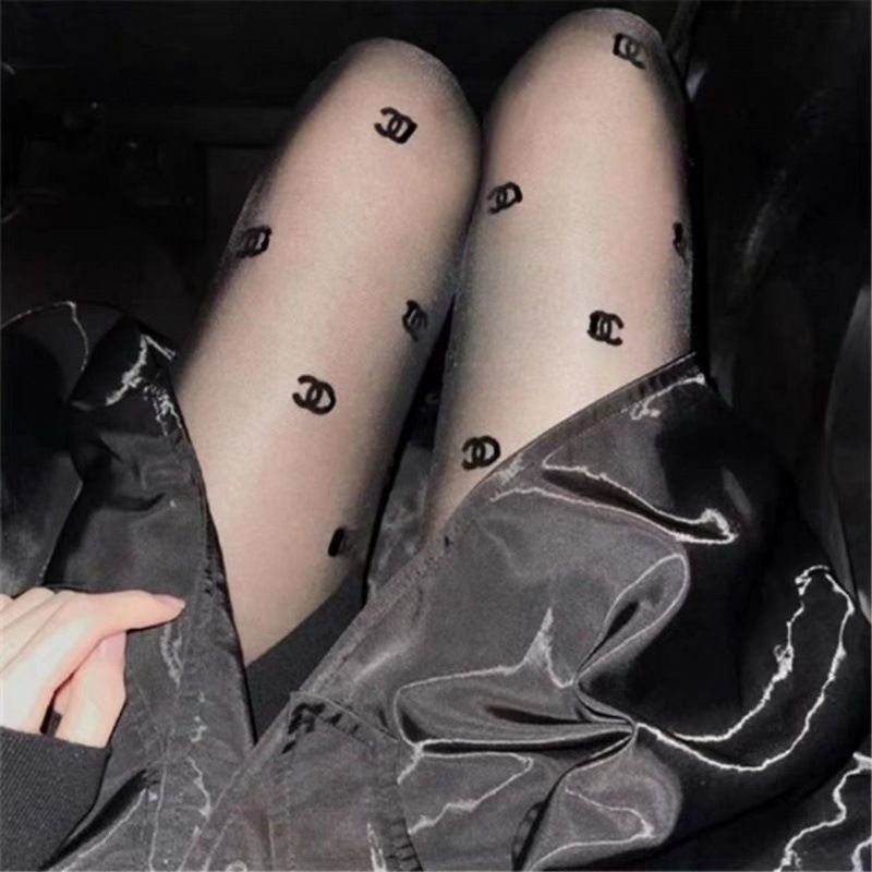 Quần Tất Lụa Nylon Siêu Mỏng Màu Đen Phong Cách Punk Lolita Harajuku Mùa Hè Cho Nữ