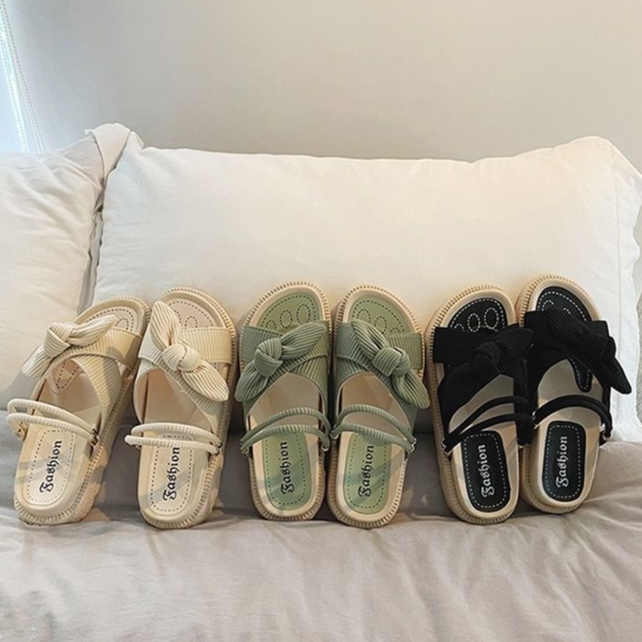 Giày Sandal Đế Dày Phong Cách Thời Trang Roman 2023 Dành Cho Nữ