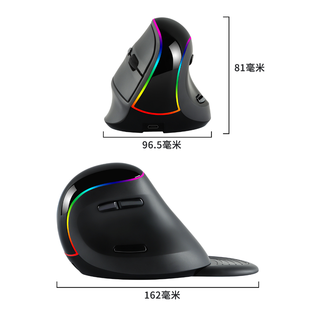 Chuột Quang Không Dây Dạng Đứng 2.4GHz 800 / 1200 / 1600 / 2400