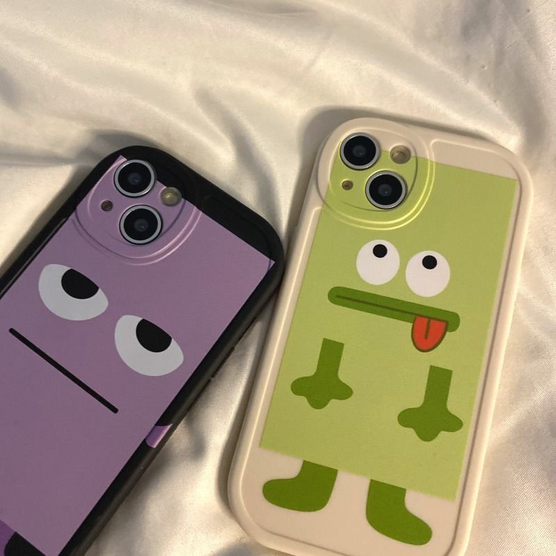 Ốp Điện Thoại Hình Quái Vật Hoạt Hình Mini Cho iPhone 6 6sPlus 12 11pro 13 14Promax x xr xsmax SE 7 8plus 12 13