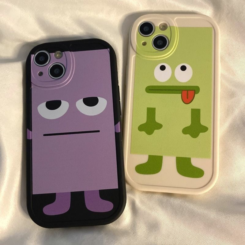 Ốp Điện Thoại Hình Quái Vật Hoạt Hình Mini Cho iPhone 6 6sPlus 12 11pro 13 14Promax x xr xsmax SE 7 8plus 12 13