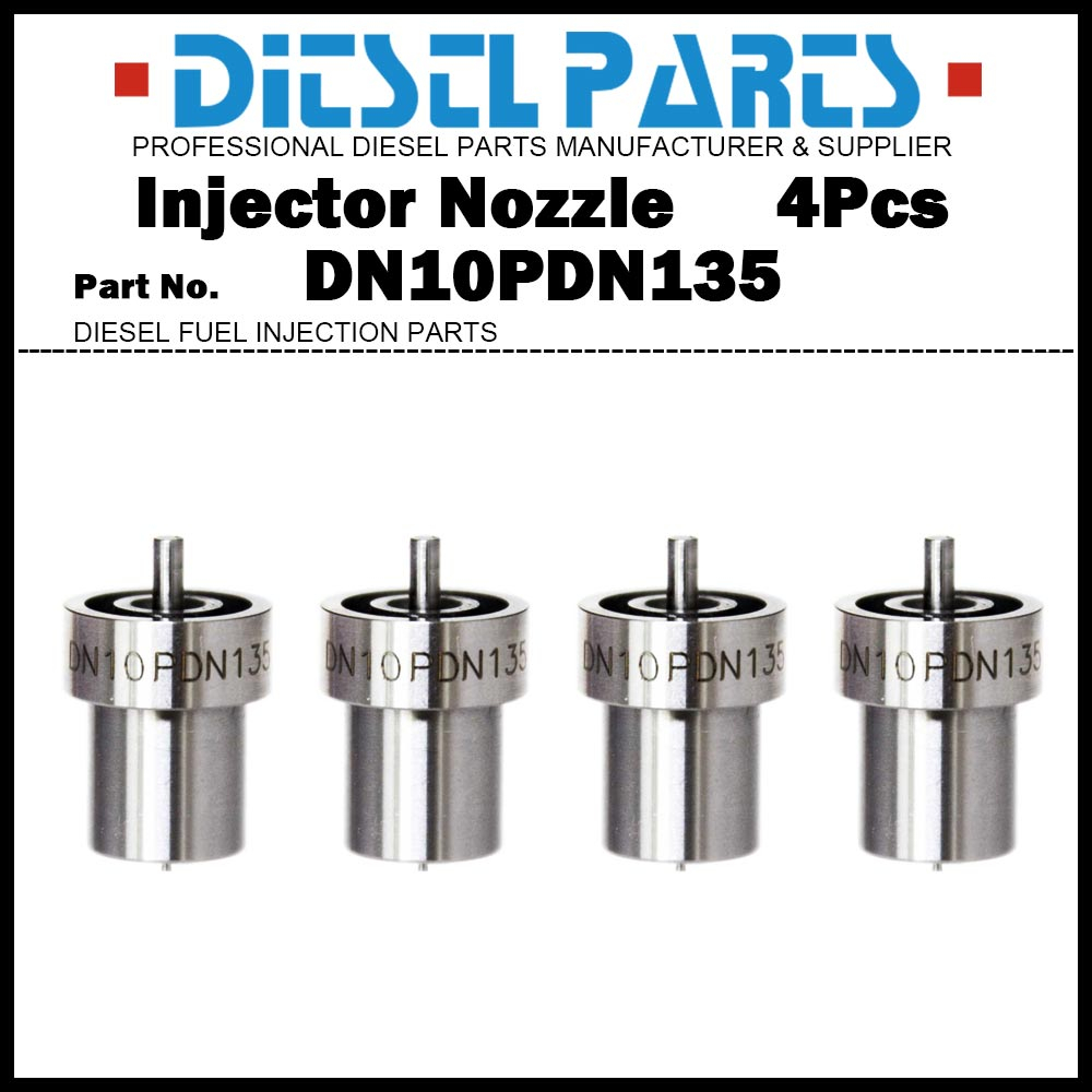 Đầu phun nhiên liệu Diesel 4x 105007-1350 DN10PDN135 cho Mitsubishi Pajero Montero Sport L200 Delica