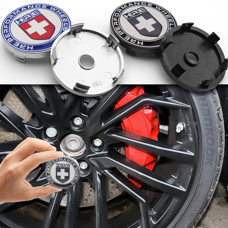 Set 4 Nắp Chụp Mâm Bánh Xe Hơi BMW Audi Benz Subaru Toyota Nissan Suzuki 60mm