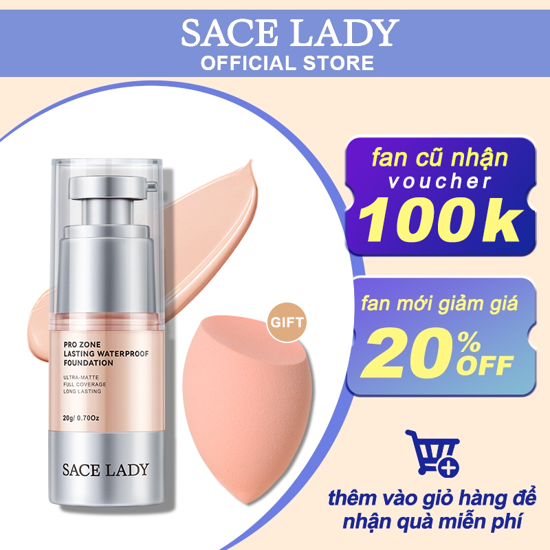 Kem nền SACE LADY chống thấm nước và lâu trôi cao cấp chuyên dụng 20g