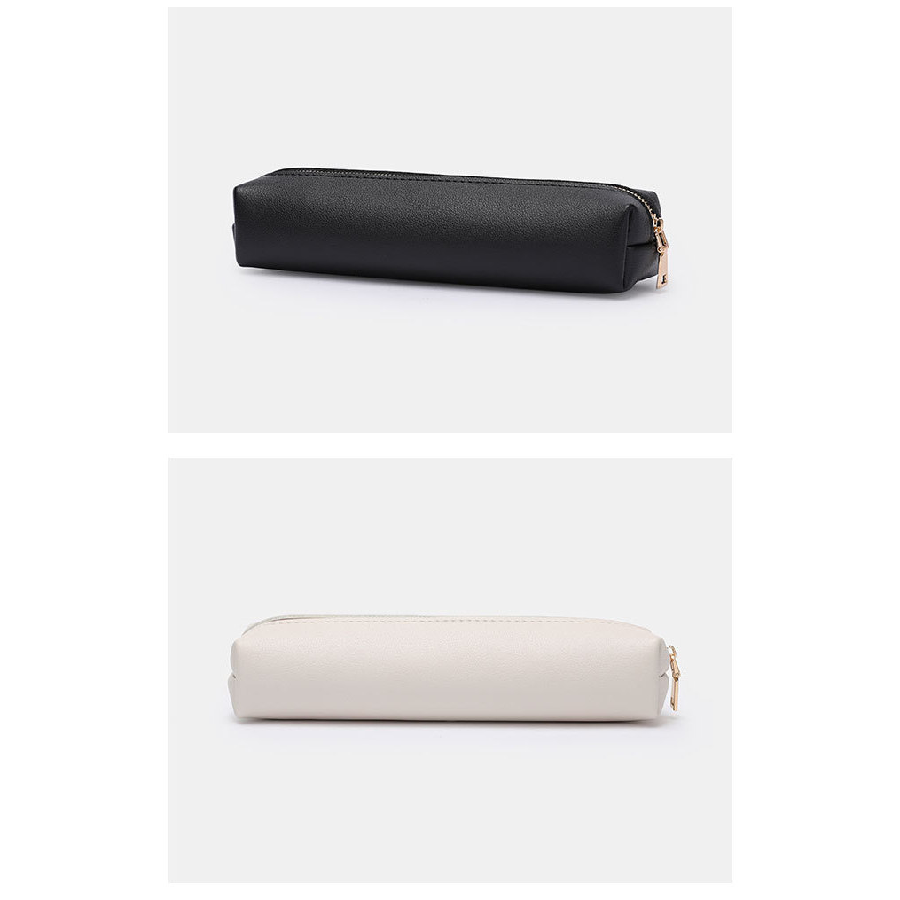 Túi Đựng Bút Chì mini Bằng PU Màu Trơn Cảm Nhận Nâng Cao Lưu trữ mỹ phẩm