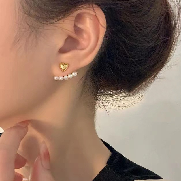 Set 50 Bông Tai Bạc 925 Đính Ngọc Trai Chất Lượng Cao Phong Cách Pháp Cho Nữ