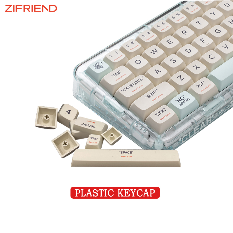 ZIFRIEND Chủ đề nhựa PBT Keycap 133 Bàn phím cơ chính cho bàn phím tùy chỉnh