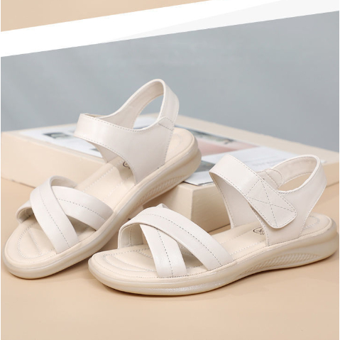 Giày Sandal Da Thật Đế Mềm Chống Trượt Thời Trang Mùa Hè Cho Nữ