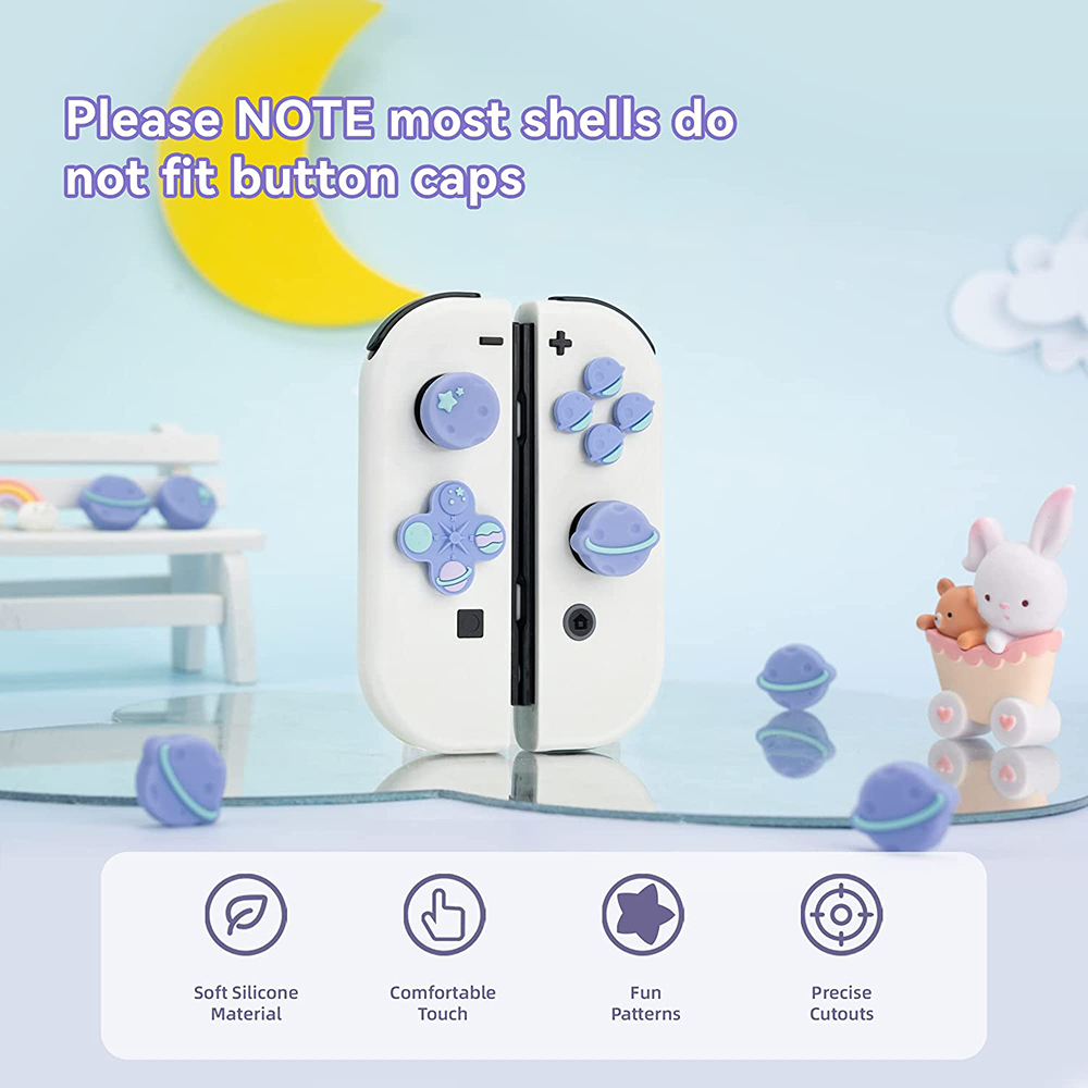 Vỏ Bọc Silicon Họa Tiết Hoạt Hình Cho Nút Điều Khiển Chơi Game Nintendo Switch OLED / Switch Joy-Con & D-Pad