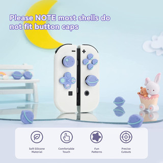 Vỏ bọc silicon họa tiết hoạt hình cho nút điều khiển chơi game nintendo switch oled / switch joy-con & d-pad