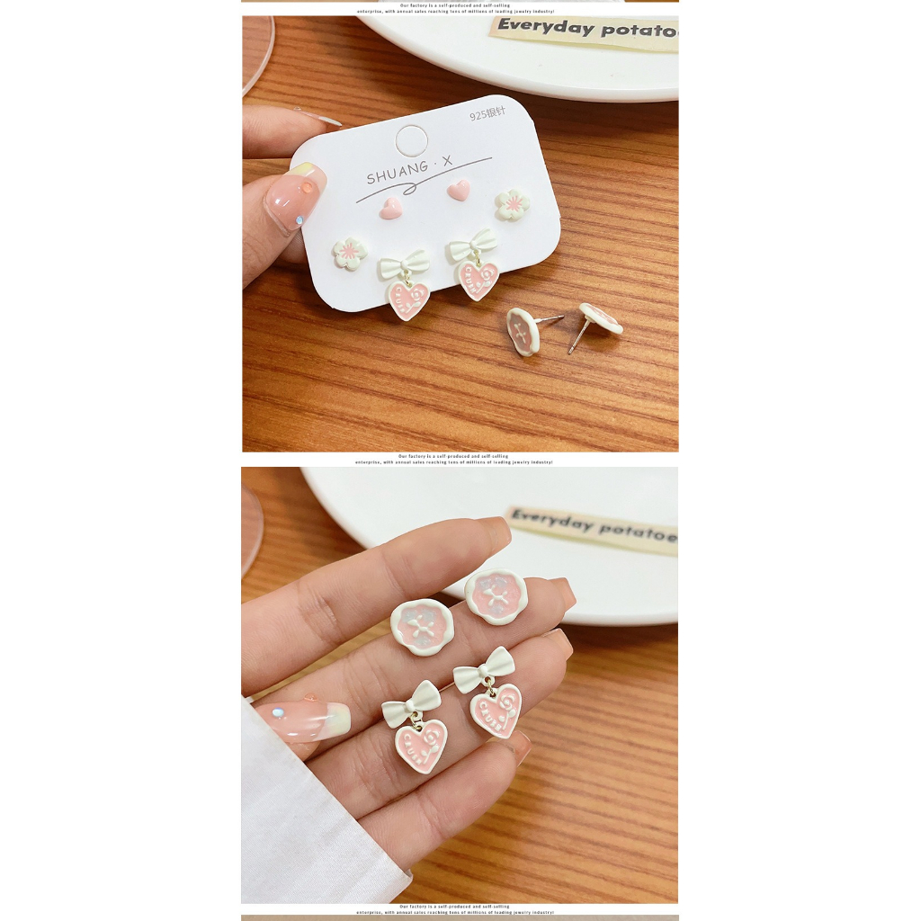 Bộ Nhiều Đôi Bông Tai Thời Trang Hàn Quốc HAA090 Dành Cho Nữ