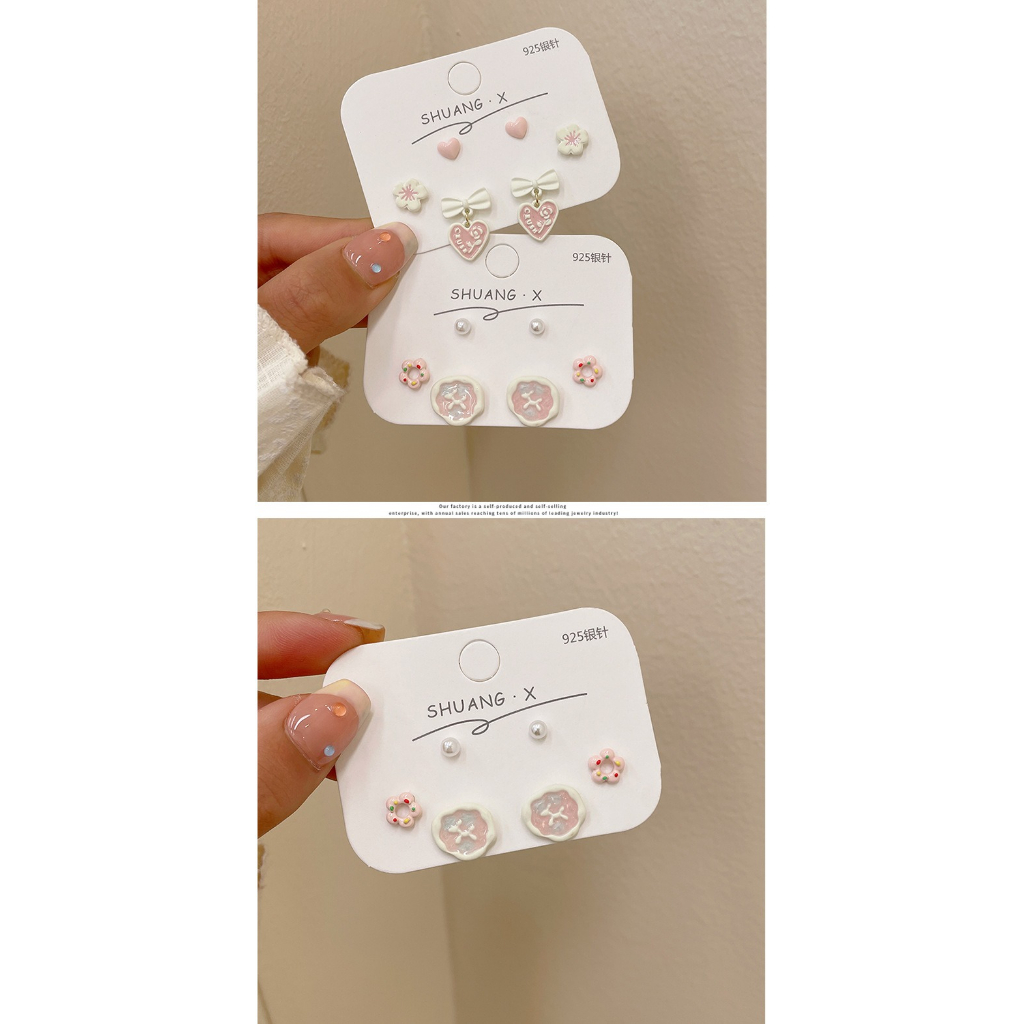 Bộ Nhiều Đôi Bông Tai Thời Trang Hàn Quốc HAA090 Dành Cho Nữ