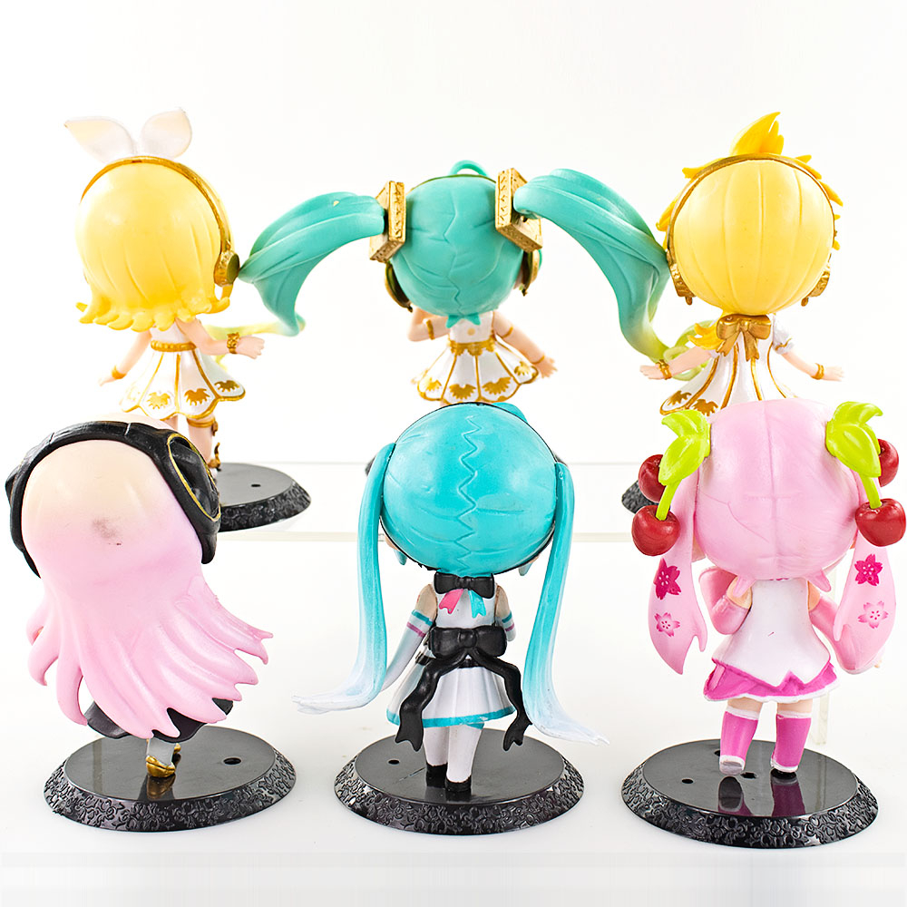 Set 6 Mô Hình Đồ Chơi Nhân Vật Hatsune Miku 10-11cm
