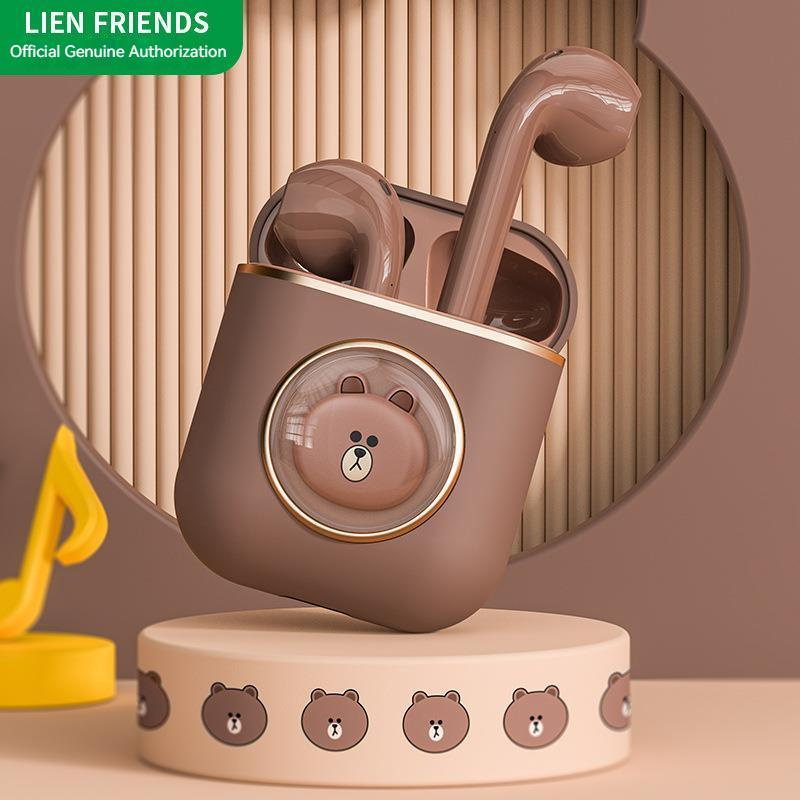 Tai Nghe Nhét Tai Bluetooth 5.3 Không Dây Hoạt Hình HD Giảm Tiếng Ồn Chống Thấm Nước