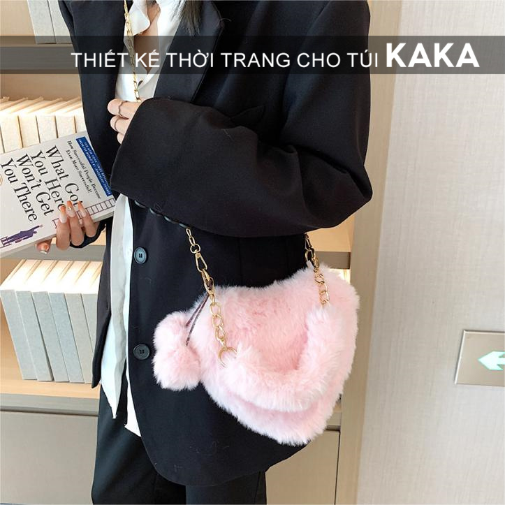 Túi Đeo Chéo Vai Hình Trái Tim Thời Trang Sành Điệu Cho Nữ