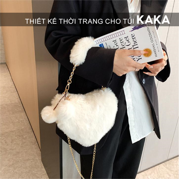 Túi Đeo Chéo Vai Hình Trái Tim Thời Trang Sành Điệu Cho Nữ