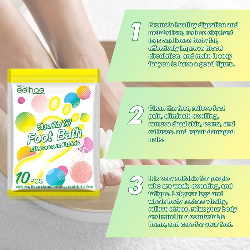 Lewedo Set 10 Viên spa Ngâm Chân Giúp Loại Bỏ Da Chết Và Giảm Cân Hiệu Quả