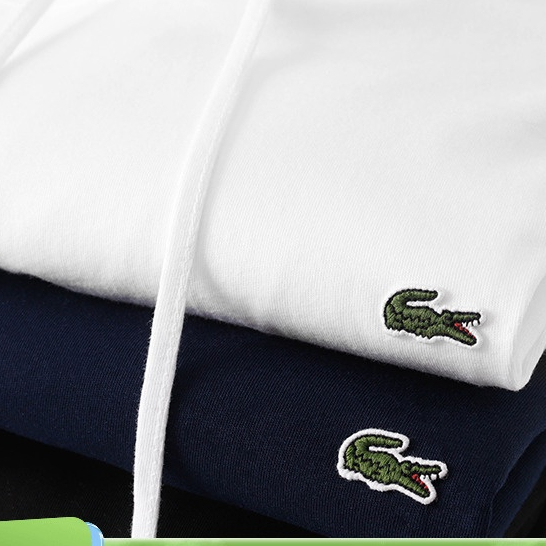 Lacoste Áo hoodie Thể Thao Tay Dài Thêu logo Thời Trang Xuân Thu Cho Nam Và Nữ
