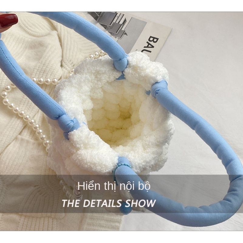 Túi Đeo Chéo Hình Đám Mây Đan Thủ Công diy Cho Bạn Gái