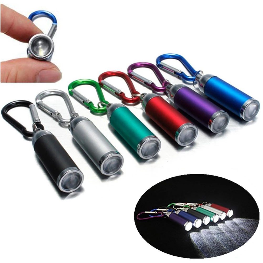 Đèn Pin LED Mini Siêu Sáng Cao Cấp Có Móc Khóa Di Động Cho Hoạt Động Ngoài Trời