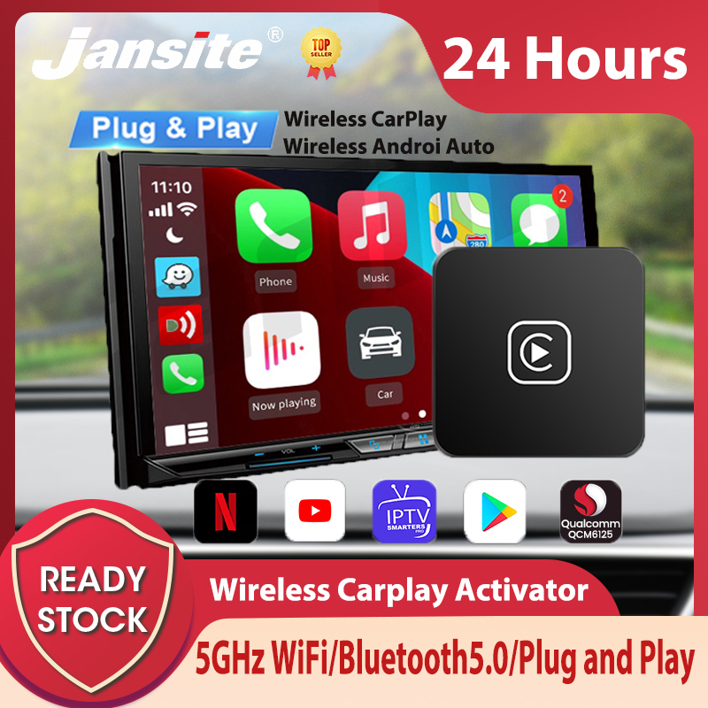 Jansite Kalinkite Bộ Thu Phát Wifi Không Dây Mini CarPlay Android AI Box 5G LTE Cho Apple CarPlay Android