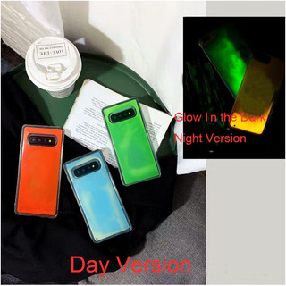 Ốp Điện Thoại TPU Dẻo Dạ Quang Trong Suốt Lấp Lánh Cho Samsung Galaxy S10 Plus Note 8 9 10 S8 S9