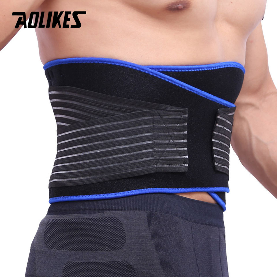 AOLIKES 1 Đai Quấn Eo Hỗ Trợ Nâng Tạ Tập Thể Thao Chuyên Nghiệp Thoáng Khí