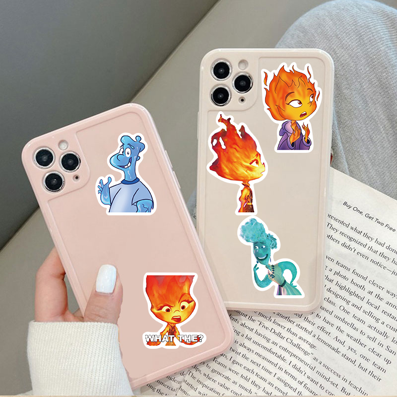 Bộ 50 Miếng Dán Trang Trí Vali / Laptop / Xe Hơi Họa Tiết Graffiti / Ván Trượt Kiểu Hoạt Hình Dễ Thương