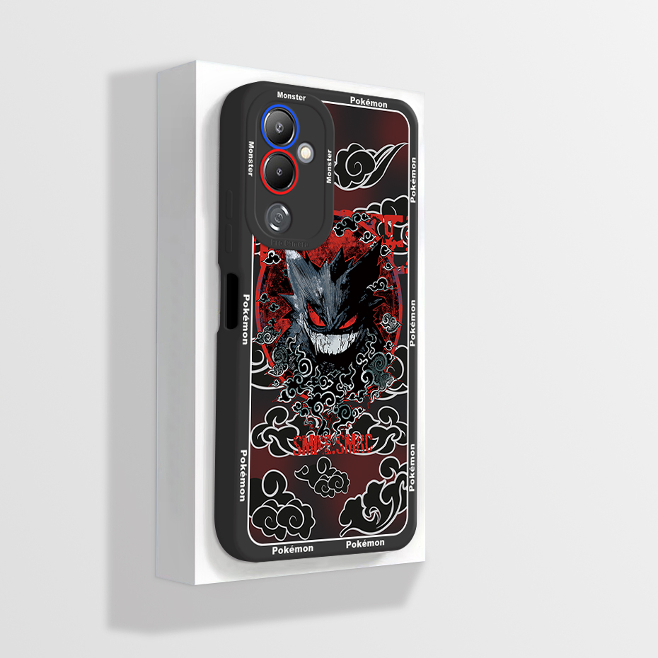 Ốp Điện Thoại Silicon Dẻo Mềm Hình Khủng Long Đáng Yêu Cho Tecno Pova 4 LG7n Tecno Pova 4 LG7n