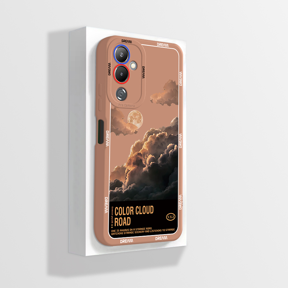 Ốp Điện Thoại Silicon Dẻo Mềm Hình Khủng Long Đáng Yêu Cho Tecno Pova 4 LG7n Tecno Pova 4 LG7n