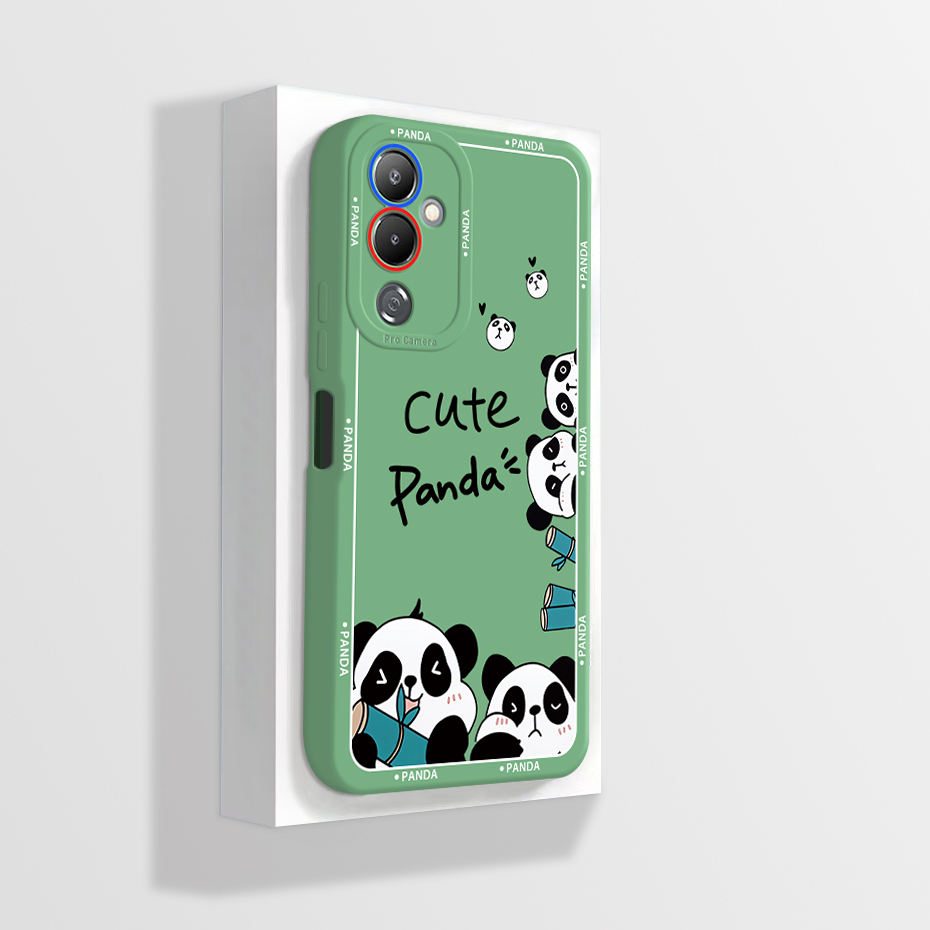 Ốp Điện Thoại Silicon Dẻo Mềm Hình Khủng Long Đáng Yêu Cho Tecno Pova 4 LG7n Tecno Pova 4 LG7n