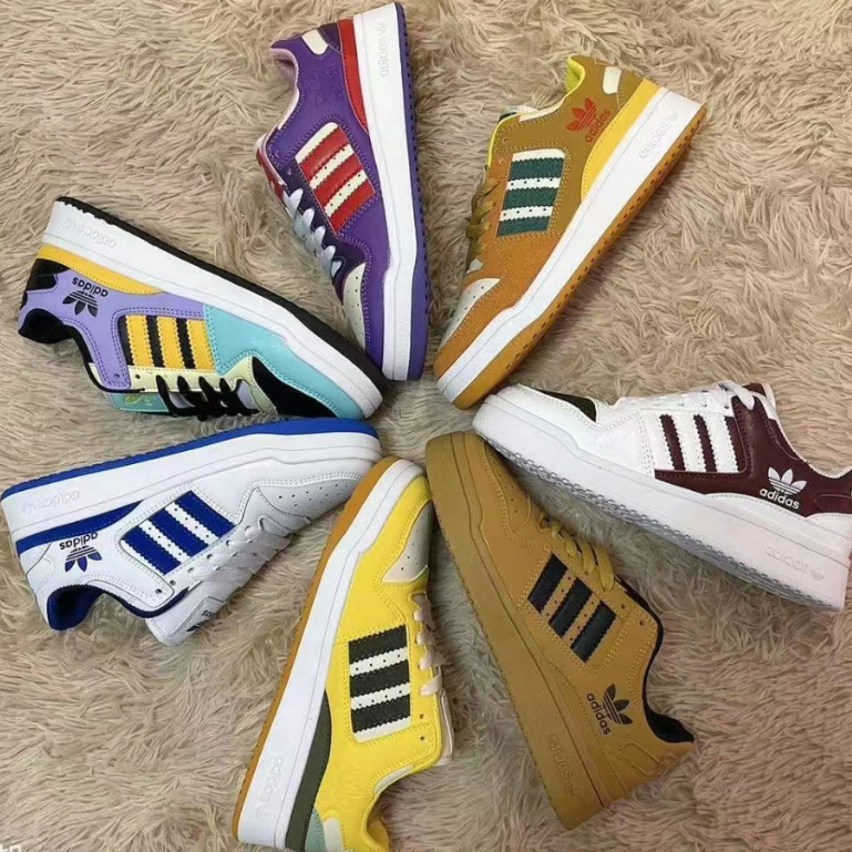 ADI Hàng Có Sẵn Giày Lười Thể Thao Đế Cao Có Dây Buộc Hình Vỏ Sò Hợp Thời Trang Cho Nam