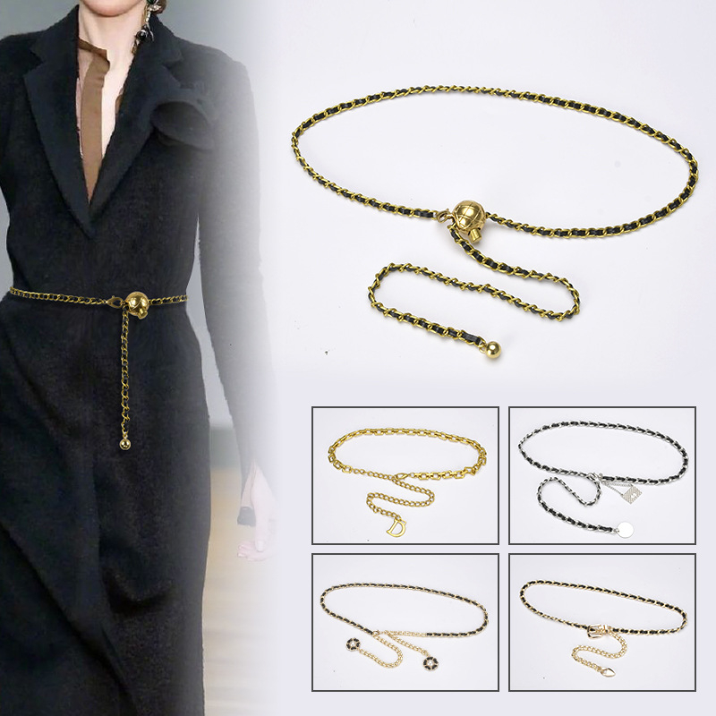 Thắt Lưng Dây Xích Kim Loại Thời Trang Cao Cấp Cho Nữ