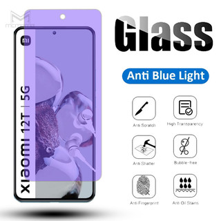 Kính cường lực toàn màn hình ánh tím chống tia sáng xanh cho điện thoại Xiaomi Mi 14 13 13T 12T 12 10T 9T Pro Lite 5G