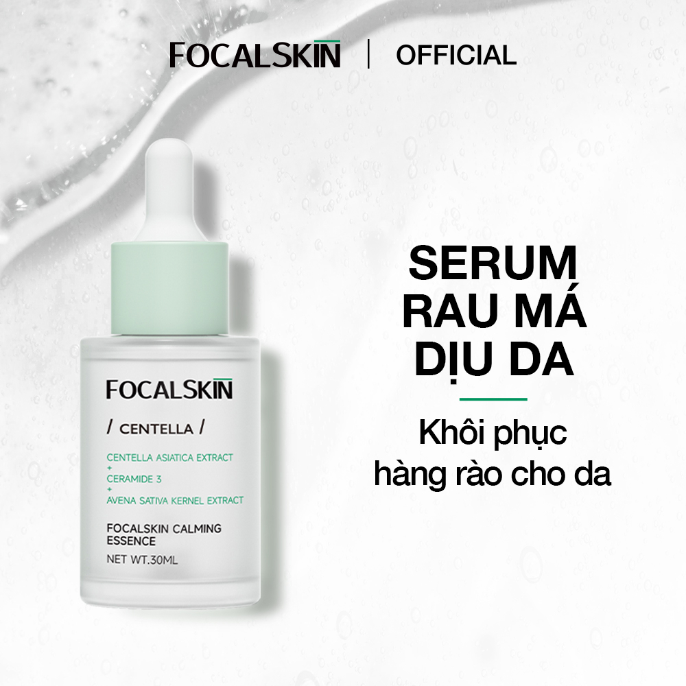 FOCALSKIN Serum RAU MÁ + 5X CERAMIDE + YẾN MẠCH Cấp Ẩm Dịu Da Hồi Phục Da Hiệu Quả 30ml/5ml