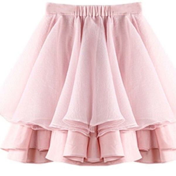 Jiashucheng Chân Váy Lưới Dáng Chữ a Eo Cao Đính Nơ Phong Cách Mori Thời Trang