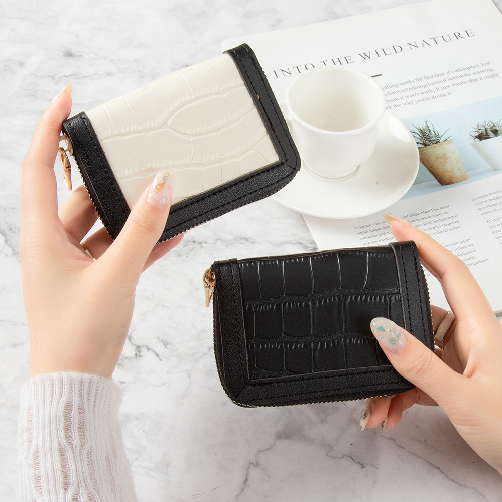 Ví Đựng Thẻ Nhiều Ngăn Màu Trơn Chống Khử Từ Phong Cách Hàn Quốc Thời Trang Cao Cấp Cho Nữ Giá Đỡ