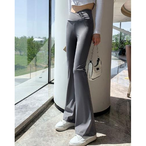 Jiashucheng Quần Tập Yoga Lưng Cao Co Giãn Ôm Dáng Phong Cách Retro Cho Nữ