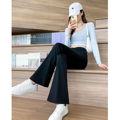 Jiashucheng Quần Tập Yoga Lưng Cao Co Giãn Ôm Dáng Phong Cách Retro Cho Nữ