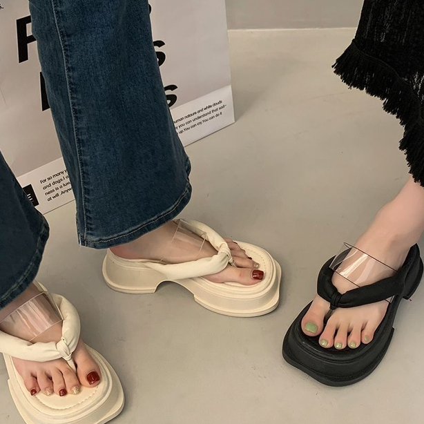 C＆S dép sandal nữ 5cm dép đi biển dép đế cao giày sandal Thoải Mái Xinh Xắn 230628