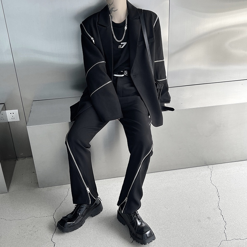 Áo Khoác Phối Khóa Kéo Phong Cách Thời Trang Mùa Thu Mới 2024 Cho Nam Giới